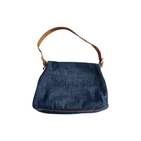 Fendi mamma lizard denim baguette - Picture 2 of 10